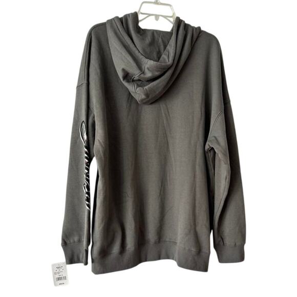 Snoopy Stay Cool Hoodie Gray Airbrush Graphic Peanuts Hybrid Apparel XL - Picture 3 of 16